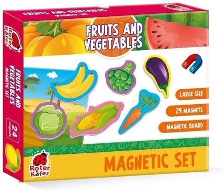 Roter Kafer Puzzle Zestaw Magnesów Warzywa I Owoce