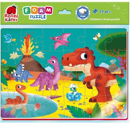 Roter Kafer Puzzle Piankowe A4 Śmieszne Obrazki Dinozaur Rk6020-08