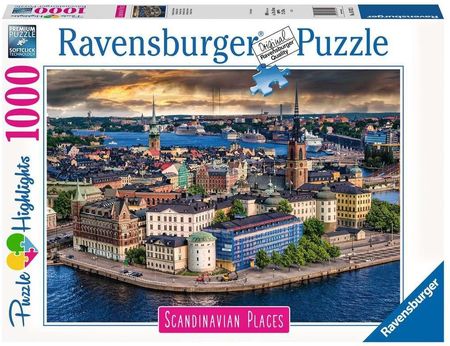 Ravensburger Puzzle 1000 Skandynawskie Miasto Widok