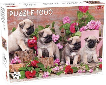 Tactic Puzzle 1000 Puppy Pugs