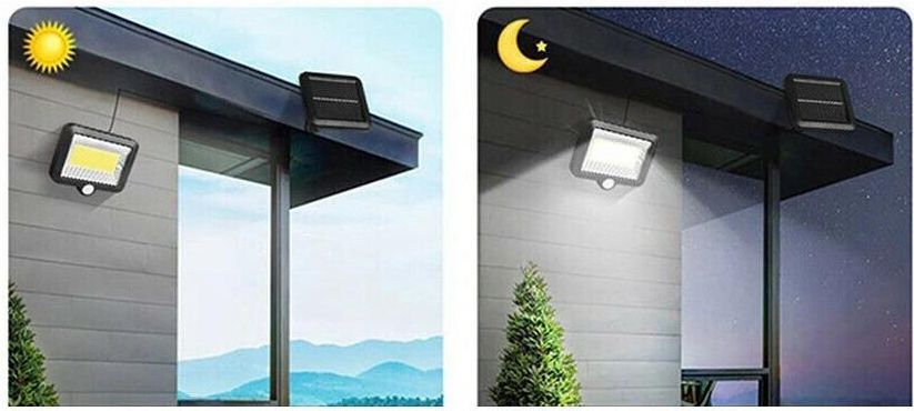 Halogen Lampa solarna 100Led czujka ruchu zmierzch - zdjęcie 3 Halogen Lampa solarna 100Led czujka ruchu zmierzch