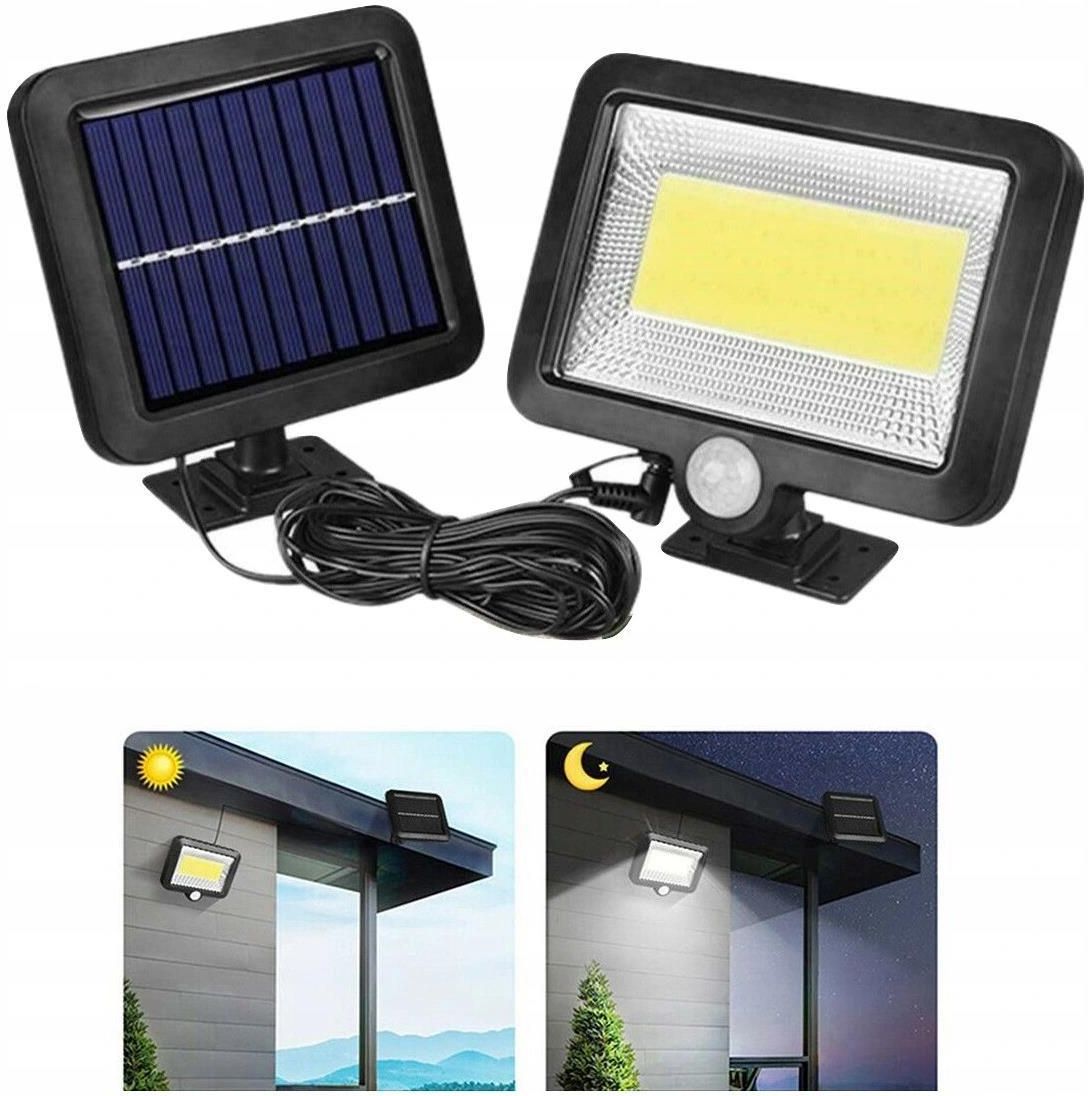Halogen Lampa solarna 100Led czujka ruchu zmierzch - zdjęcie 2 Halogen Lampa solarna 100Led czujka ruchu zmierzch