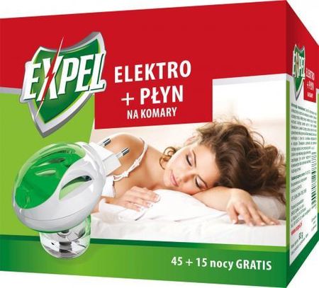 Expel Elektro + Płyn Na Komary 60 Nocy