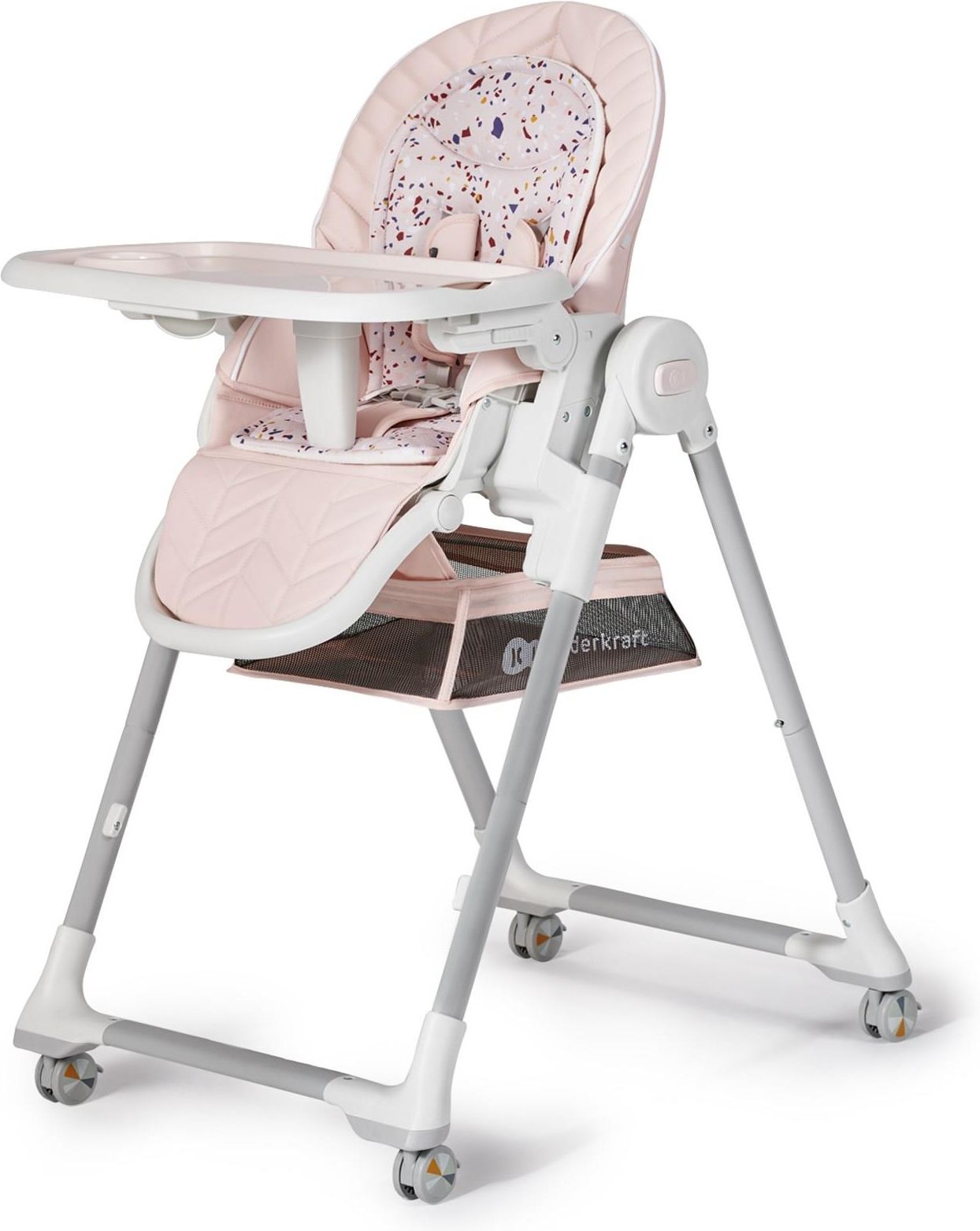 Kinderkraft Krzesełko do karmienia LASTREE różowe - zdjęcie 2 Kinderkraft Krzesełko do karmienia LASTREE różowe