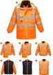 PORTWEST RT27 ODDYCHAJĄCA KURTKA HI-VIS DO RUCHU ULICZNEGO ; POMARAŃCZOWY