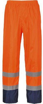 Portwest Klasyczne Spodnie Przeciwdeszczowe Niebieski/Pomarańczowy Xl