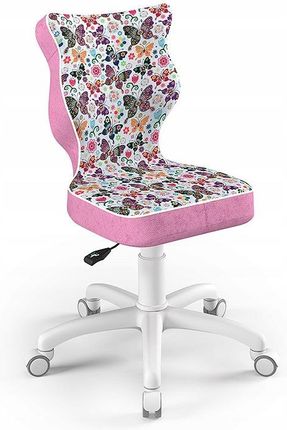Entelo Krzesło dziecięce Petit WH Storia rozmiar 3 (119-142 cm) motylki różowe