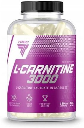 Trec L Carnitine 3000 60Caps. Karnityna Spalacz Tłuszczu Wspiera Odchudzanie Reduktor tłuszczu