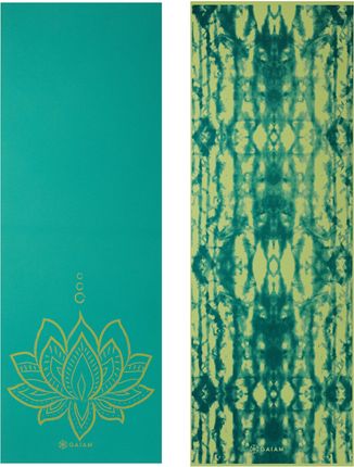 Gaiam Mata Do Jogi Dwustronna Turquoise Lotus 6 Mm 62344