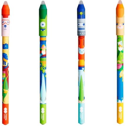 Happy Color Długopis Wymazywalny Cool Gang, 0,5 Mm Niebieski (Ha 4120 01C1-3). Mix Wzorów