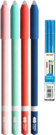 Happy Color Długopisy Ścieralne Trendy 4Szt Wkłady