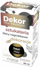 Zdjęcie LAKIER DEKORACYJNY DEKOR 80ML - ZŁOTO - Prudnik