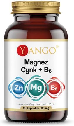 Yango Magnez + Cynk + B6 90 kaps.