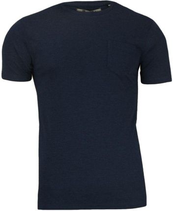 Granatowy T Shirt (Koszulka) z Kieszonką, Bez Nadruku Brave Soul Męski, 100% Bawełna TSBRSSS20ARKHAMrichnavy
