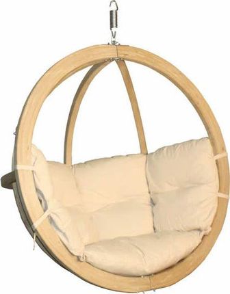 Koala Fotel Hamakowy Drewniany Kremowy Swing Chair Single 3