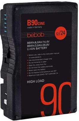 Bebob B90Cine B-Mount Battery 14,4V / 28,8V / 86Wh