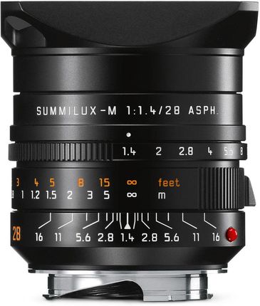 Leica Summilux-M 28 F/1.4 Asph., Black Anodized Finish