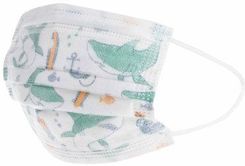 Nuby Nûby Jednorazowa Maska Do Codziennego Użytku W Opakowaniu 10 Sztuk Ochrona Ustno-Nosowa Dla Dzieci 4-12 Lat 3-Warstwowa Chłopców