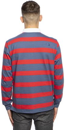 Koszulka Longsleeve The North Face M L S Rugby Shirt niebieska - Ceny i opinie T-shirty i koszulki męskie WVKO