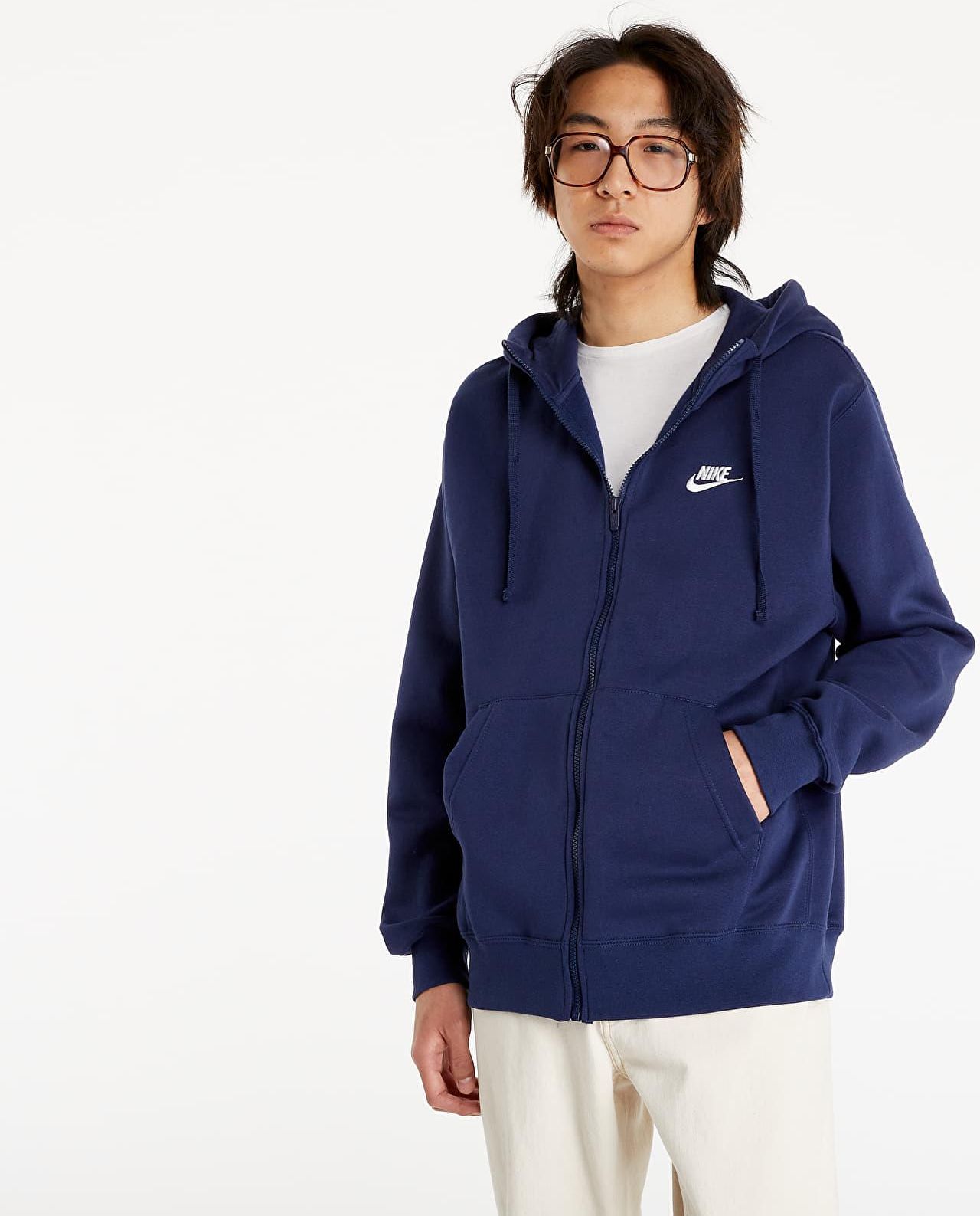 Nike Sportswear Club Fleece Men's Full Zip Hoodie Midnight