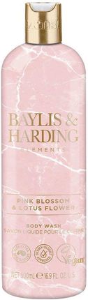 Baylis & Harding Elements Pink Blossom & Lotus Flower Luksusowy Żel Pod Prysznic 500Ml