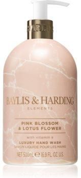 Baylis & Harding Elements Pink Blossom & Lotus Flower Mydło Do Rąk W Płynie Ze Środkiem Antybakteryjnym 500Ml
