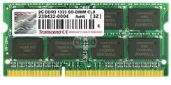 Pamięć RAM Transcend Jetram SO-DIMM DDR3 2GB 1333MHz CL9 (JM1333KSN-2G)