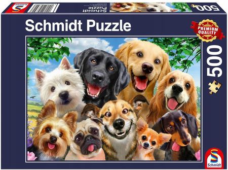 Schmidt Puzzle Pq 500El. Psy Robią Selfie G3