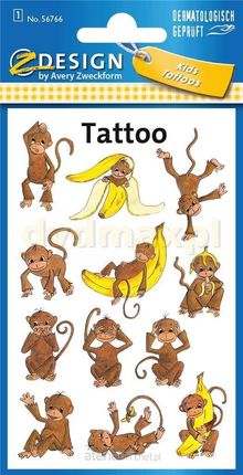 Zdesign Tatuaże Małpki