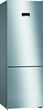 Lodówka Bosch Serie 4 KGN49XLEA z zamrażalnikiem dolnym 203 cm Srebrna