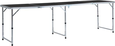 Vidaxl Składany stolik turystyczny aluminiowy 240 x 60 cm