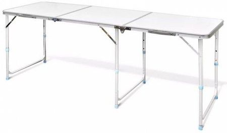 Vidaxl Składany aluminiowy stół kempingowy z regulacją wysokości 180 x 60 cm