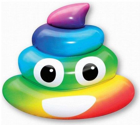 Bigbuy Outdoor Dmuchany materac Rainbow Poo (107 x 121 x 26 cm)