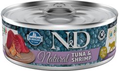 N&D Natural Karma Dla Kotów Uzupełniająca I Naturalna Tuńczyk Kurczak 80G