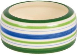 Zdjęcie Trixie Miska Ceramiczna Dla Królika. Zielone Paski 500 Ml/Śr.16 Cm - Łowicz
