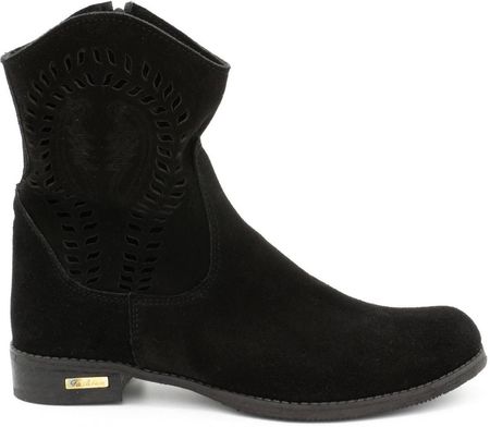 Damskie botki ażurowe Cassie czarne