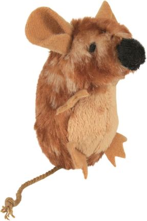 Trixie Zabawka Mysz Stojąca. Brązowa (Z Dźwiękiem). 8 Cm
