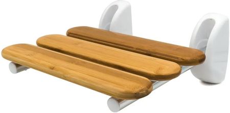 RIDDER Składane siedzisko prysznicowe Pro kolor naturalnego drewna