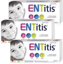ENTitis Smak truskawkowy 3 x 30 past - Suplementy dla dzieci