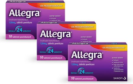 Allegra 120 mg 3x10 tabl.