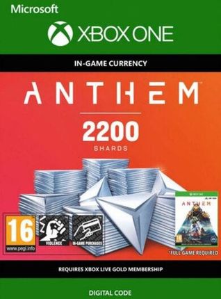 Anthem - 2200 Tektytów (Xbox)