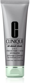 Clinique All About Clean 2-in-1 Charcoal Mask + Scrub oczyszczająca maseczka do twarzy 100 ml