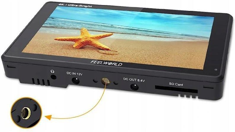 Feelworld Monitor Podglądowy LUT6 6" 4K - zdjęcie 6 Feelworld Monitor Podglądowy LUT6 6" 4K