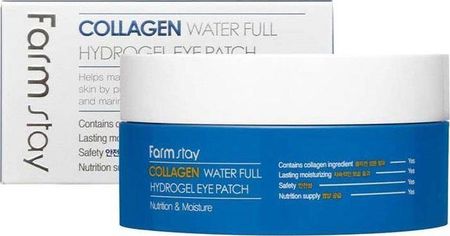 Farmstay Collagen Water Full Hydrogel Eye Patch Kolagenowe Hydrożelowe Płatki Pod Oczy 60Szt.