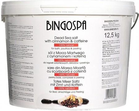 Bingospa Sól Do Kąpieli Morze Martwe Cynamon I Kofeina 12.5Kg