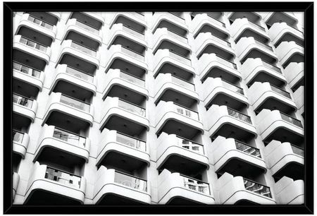 Consalnet Obraz Białe Balkony 100 X 70 Cm 82386419