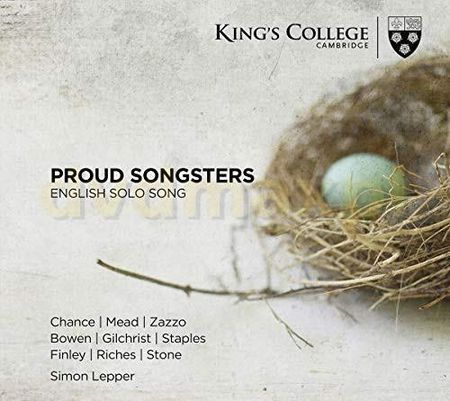 Gerald Finley & James Gilchrist & Michael Chance & Lawrence Zazzo: Proud Songsters: English Solo Song [CD]