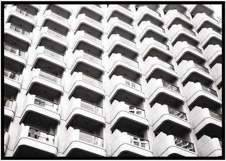 Knor Obraz Białe Balkony 100 X 70 Cm 82650216