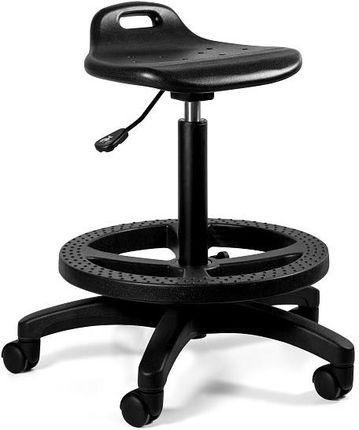 Krzesło Laboratoryjne Z Niskim Oparciem I Podnóżkiem Toro