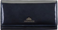 Zdjęcie Damski portfel ze skóry lakierowanej podłużny - Przedecz